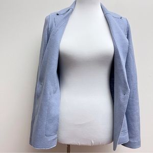 Banana Republic Pastel Blue Wool Single Button Lapel Bucket Pocket Blazer Size 6